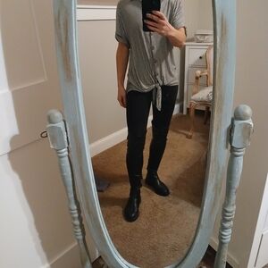 Kim & Cami Front Tie Shirt